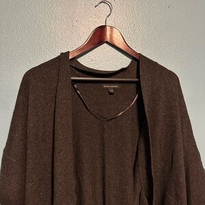 Banana Republic charcoal open cardigan